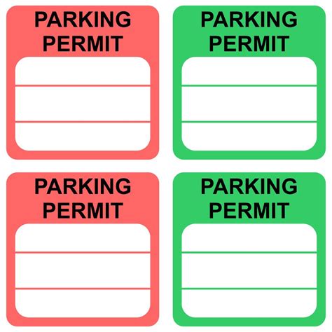 Parking permit .